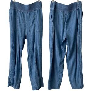 ANYBODY NWOT Drapey Denim Full Length Pull On Pants Medium Blue Wash Size 1X